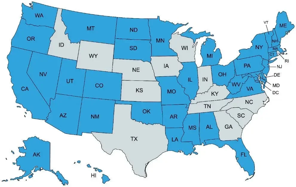 US Map.